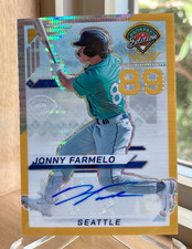 2025 Panini Prospect Edition Jonny Farmelo #189 Holo Ticket Gold Pulsar Auto /10