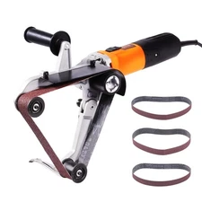 Uimoso Pipe Tube Polisher Sander 1000W 6 Variable Speeds with 3PCS Sanding Belts