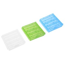 3pcs Portable Battery Storage Case Protective Container for AAA/AA Batteries