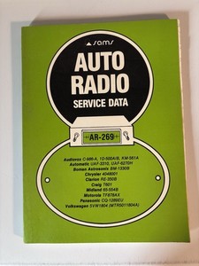 Sams Photofact Manuals Auto Radio Series AR-269