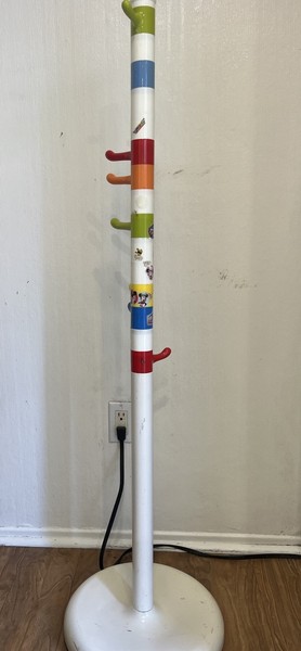 Perchero vintage IKEA Krokig arte pop estilo Memphis raro soporte de piso de 51 pulgadas