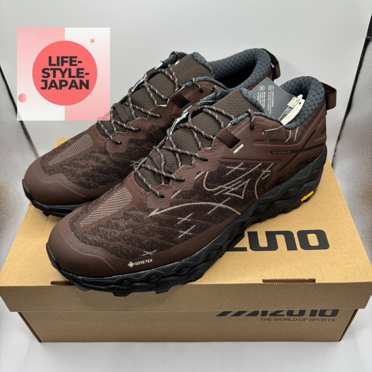 MIZUNO WAVE MUJIN LS GTX D1GA250104 Dark Brown/Brown Men