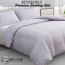 Reversible Duvet Quilt Covers Double Luxury Bedding Set Single King Duvet Set UK