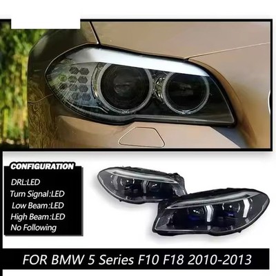 Upgrade LED Headlights For BMW 5 Series F10 F11 F18 2011-2017 Sequential Signal