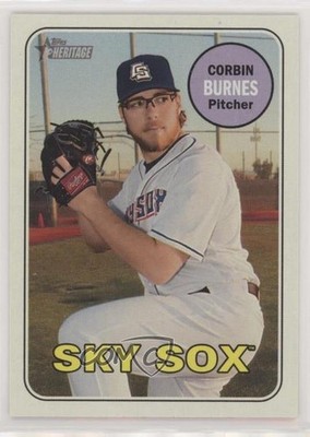 2018 Topps Heritage Minor League Edition Glossy Corbin Burnes #124 0i87