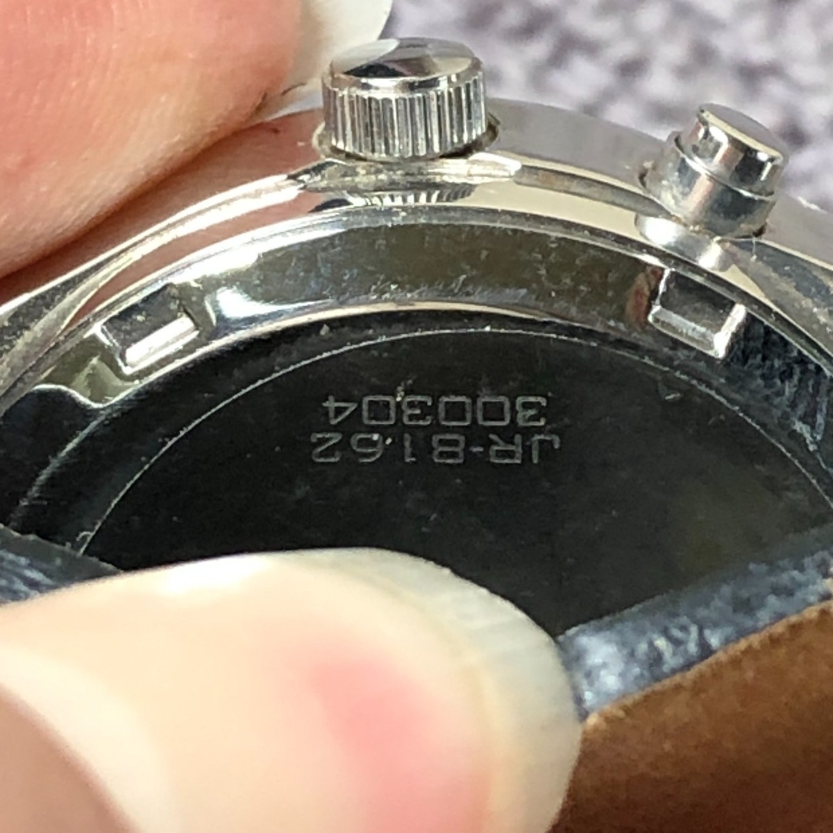 Fossil JR8162 Big Tic Analog Digital Black Leather Strap Watch