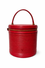 Louis Vuitton Cannes Red Epi Leather Vanity Bag w/ Dust Bag Gold Hardware Japan Louis Vuitton Cannes Red Epi Leather Vanity Bag w/ Dust Bag Gold Hardware Japan