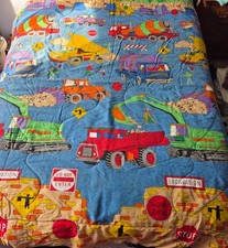 Construction Bedding Set for Boys Kids Full Size Comforter Sheets Valances Truck