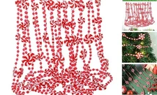 TFTAFAN 29.5 feet Christmas Candy Garland Christmas Tree Garland Plastic 