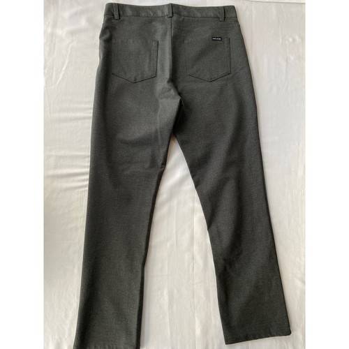DKNY Jeans Womens Gray Straight Leg Dress Pants Trousers Size L Charcoal Stretch - Picture 9 of 9