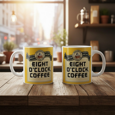 Vintage Eight O'Clock Mug