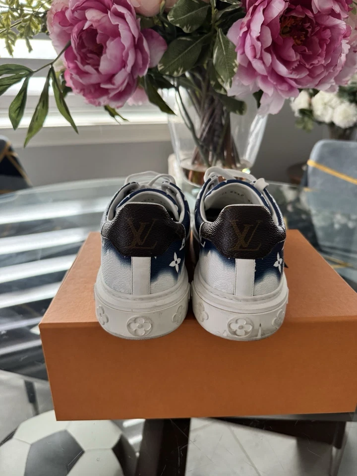 ZAPATILLAS LOUIS VUITTON TIME OUT CUERO AZUL MARINO TALLA 39 Foto 4 de 4