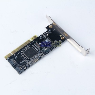 ONE PCI to 4 ports SATA Serial ATA RAID Sil3114 Converter Controller I/O Card #t