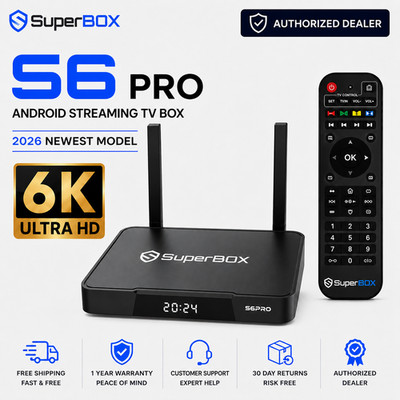 SuperBox S6 Pro TV Box AUTHORIZED DEALER FREE SAME DAY SHIPPING  24 7 SUPPORT