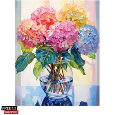 Hydrangea Diamond Painting Kits for Adults-Flowers Diamond Art Kits for Adult...