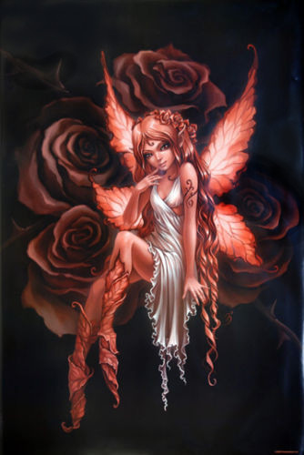 Red Rose Fairy 24x36