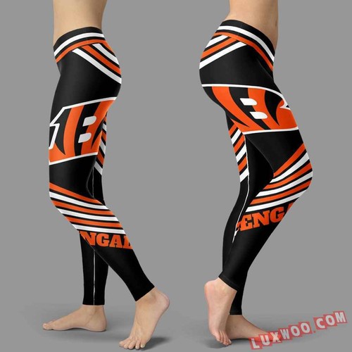 Cincinnati Bengals Women's Yoga Pants Leggings High Waist Slim Fit Workout  Pants | eBay