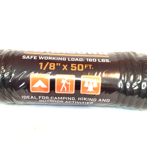 Paracord 1/8"x50ft. 160 LBS. Max.Load for Camping,Hiking & Outdoors - Picture 2 of 3