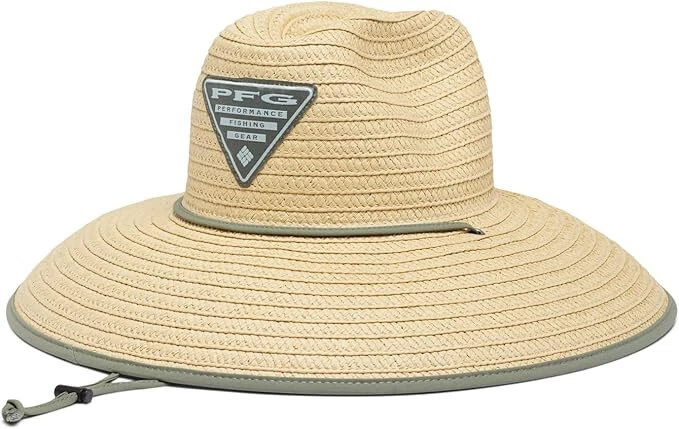 Columbia Performance Fishing Gear Palm Patch Straw Lifeguard Hat
