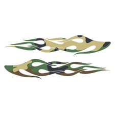 Pair Flames Fire Vinyl Decal Sticker 40 Patterns 3 Sizes 7290