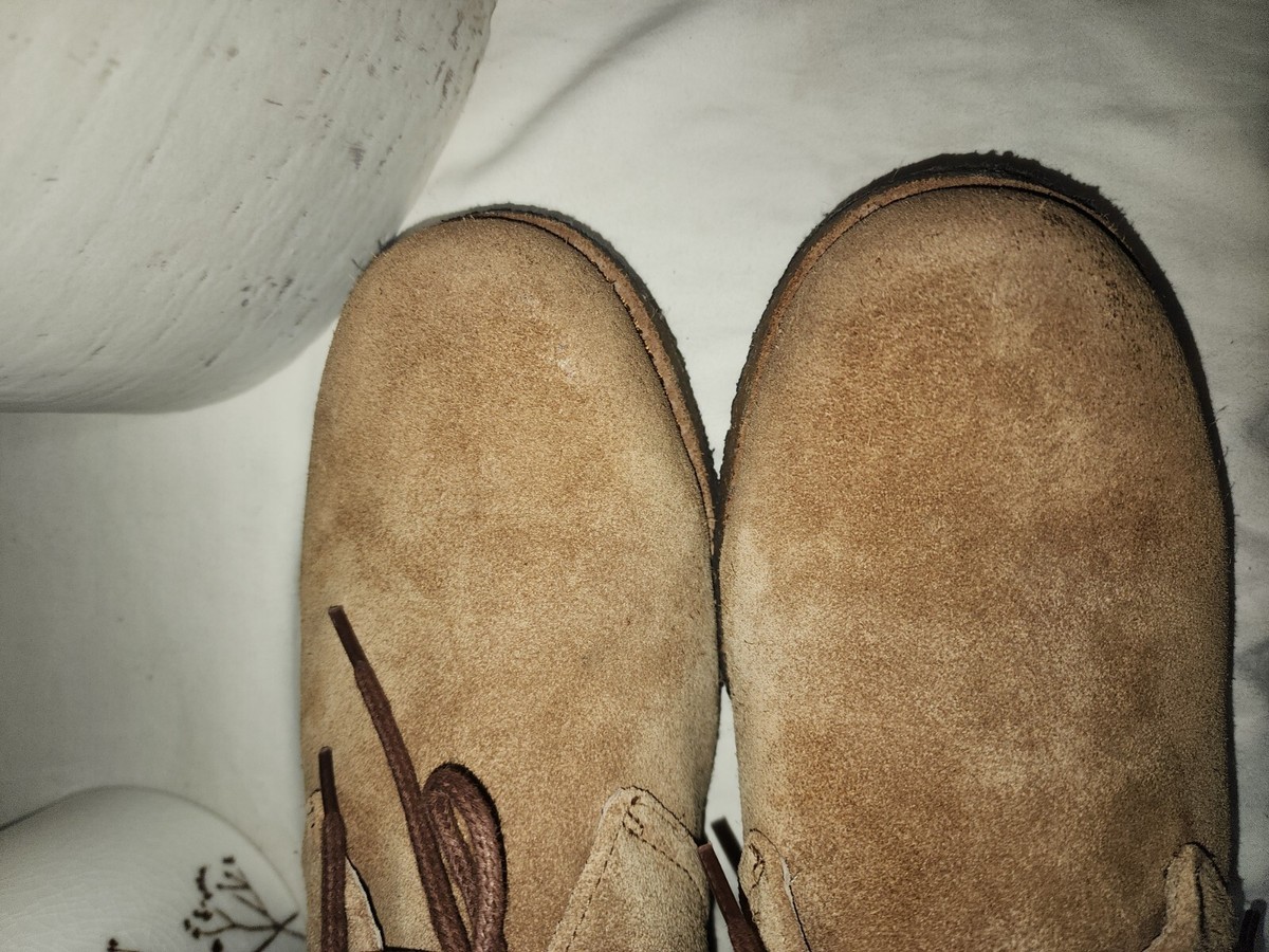 Ugg Waterproof Suede Lace Up Tan Boot Sz 11 Men display picture 3