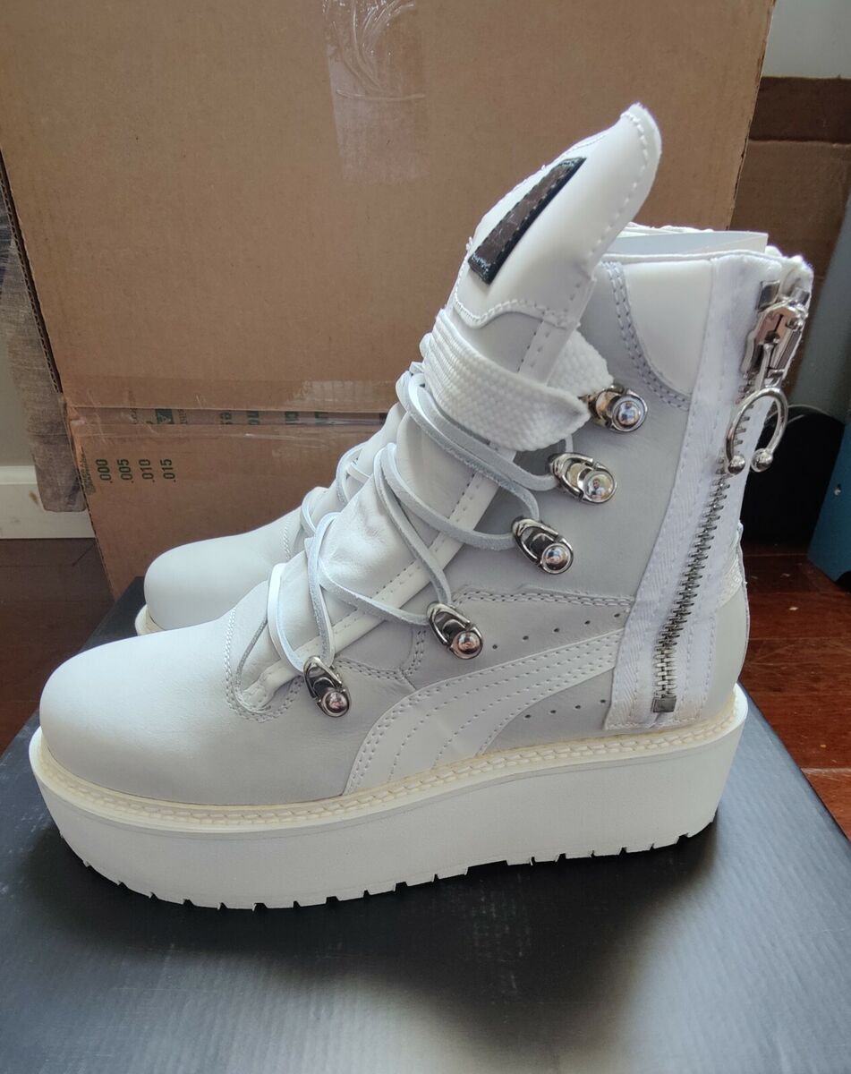 Fenty By Rihanna X Puma Sneaker Boot SB White 363475 01 | eBay Fenty By Rihanna X Puma Sneaker Boot SB White 363475 01 | eBay