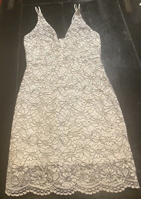 chinese dress ladies Palm Springs Lace Overlay Maxi Dress White– Selfie Leslie main image 1