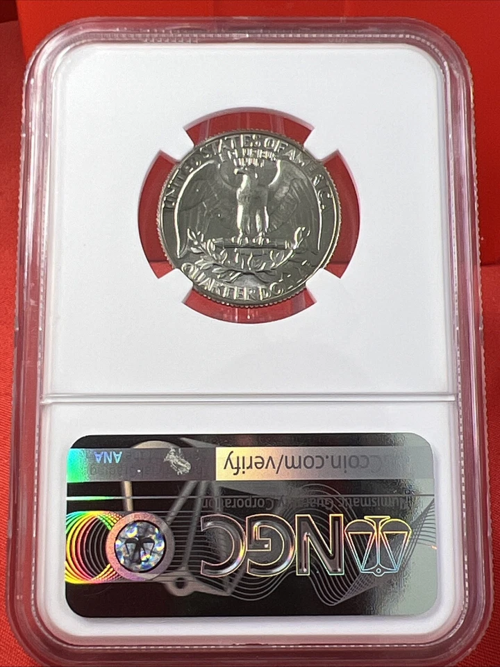 1965 SMS NGC MS68 WASHINGTON QUARTER 25C SPECIAL MINT SET UNCIRCULATED - Image 2 of 2