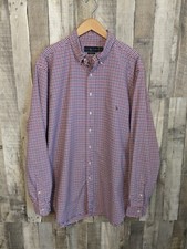 Polo Ralph Lauren Classic Fit Button-Down Plaid Long Sleeve Shirt XLT Tall EUC