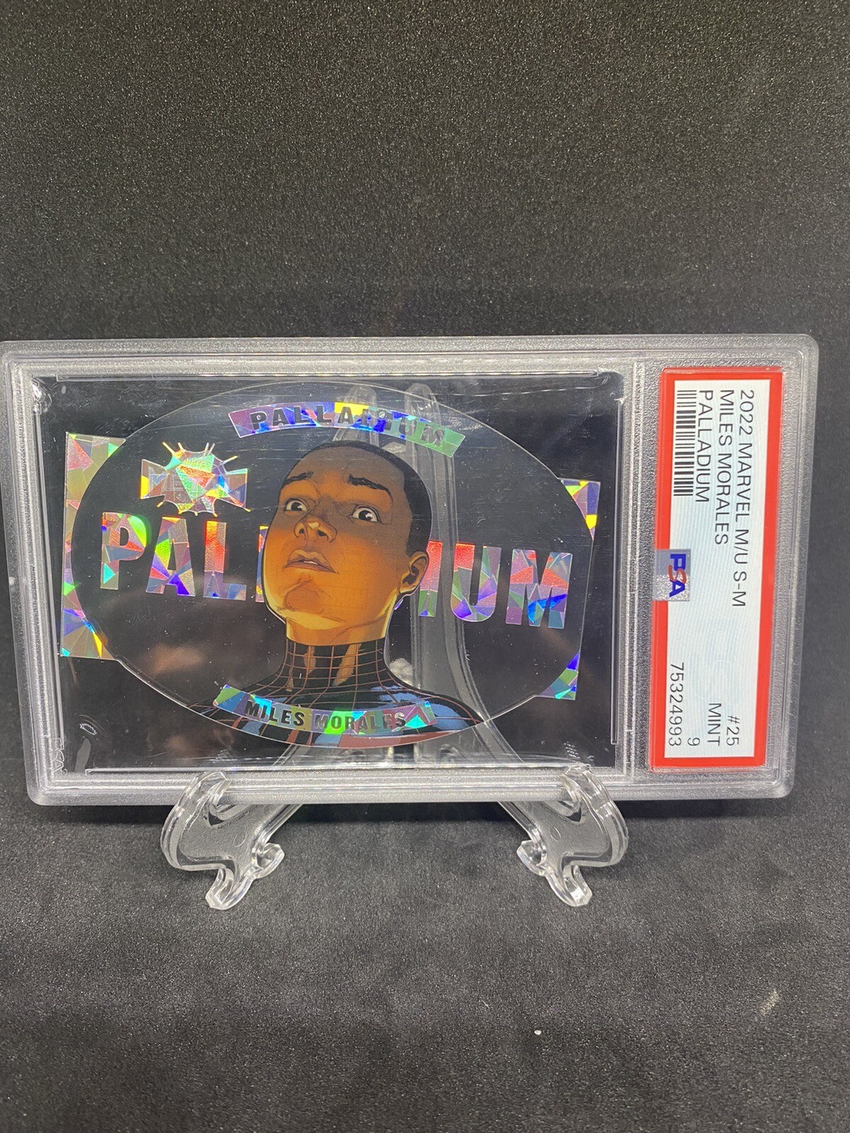 Miles Morales 2022 Marvel Metal Spider-Man Palladium PSA 9 Pop 8, 1 Higher