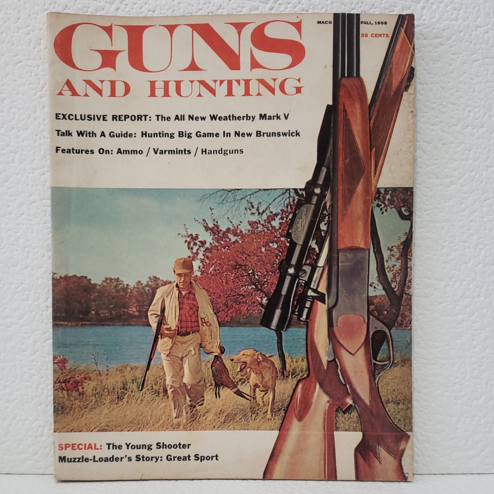 Vintage Magazine GUNS AND HUNTING Fall 1958 eBay