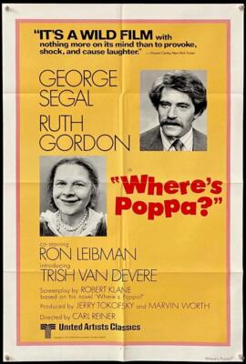 M183     WHERE'S POPPA 1sh 79 Carl Reiner comedy, close-ups of George Segal