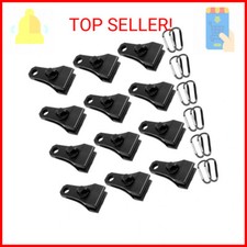 Upgrade Large Tarp Clips Heavy Duty Lock Grip -Total 24 PCs Tarp Clamps Thumb Sc