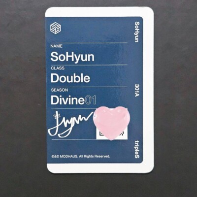 tripleS SoHyun ASSEMBLE24 Objekt 301A Photocard PC Photo card with