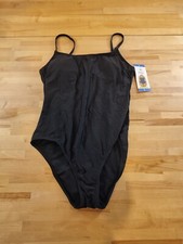 Hurley Ladies' One-Piece UPF 50 4-Way Stretch Swimsuit Black Size Large