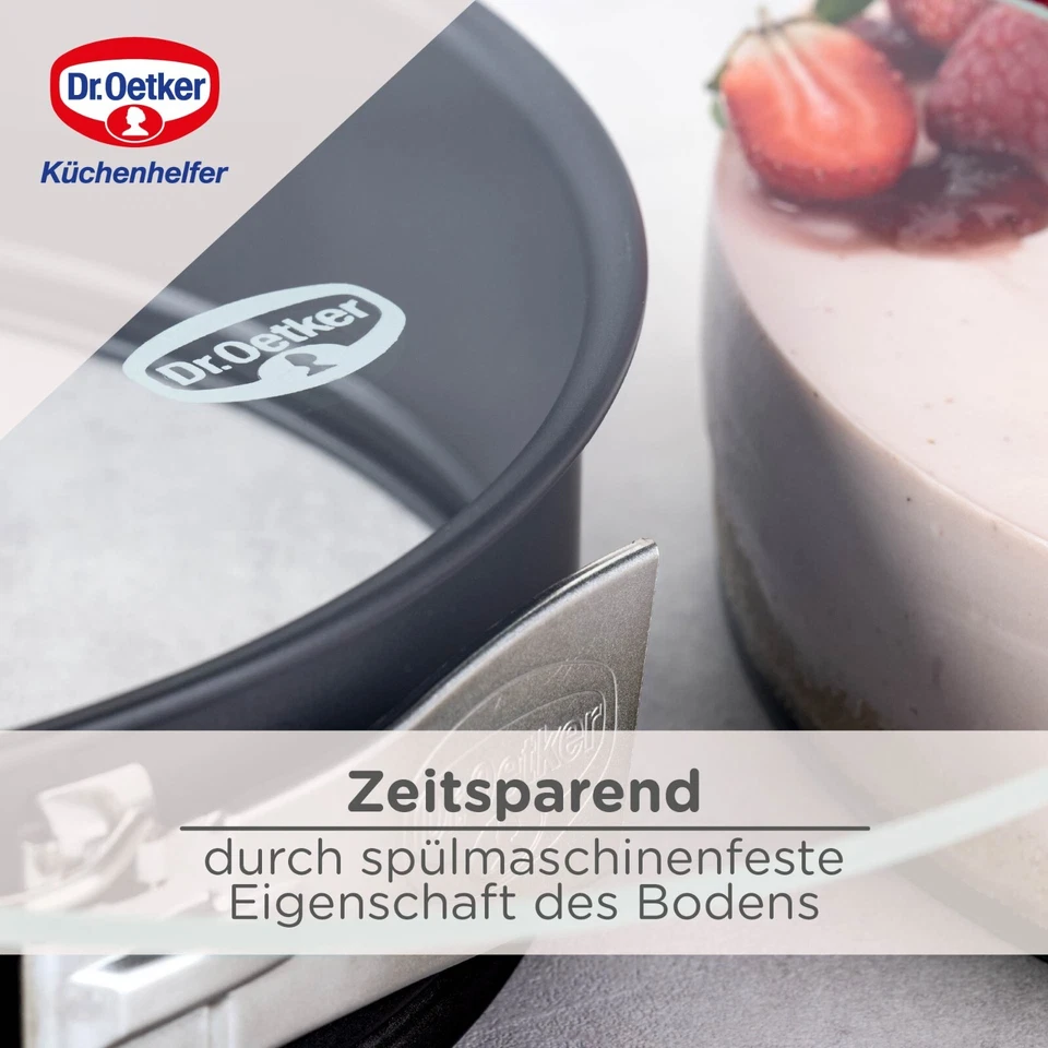 Dr. Oetker Classic Springform mit Glasboden – Backform, Kuchenform, Kuchen - Bild 4 von 4