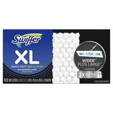 Swiffer Sweeper XL Heavy Duty Multi-Surface Dry Cloth Refills, 10 Count
