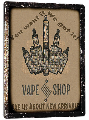VAPING shop Metal Sign classic vape pen vintage style mancave wall decor  art 676