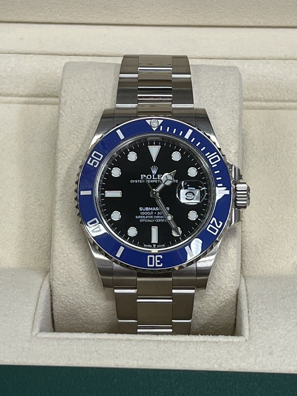 tabe avis Beliggenhed Rolex &#034;Smurf&#034; Submariner 18K White Gold Blue Ceramic Watch  &#039;21 B/P 126619LB | eBay