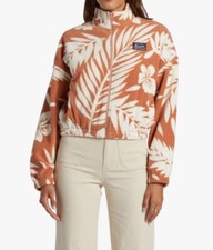 ROXY Women's DAWN TO DUSK Zip Fleece - TJB6 - Small - NWT