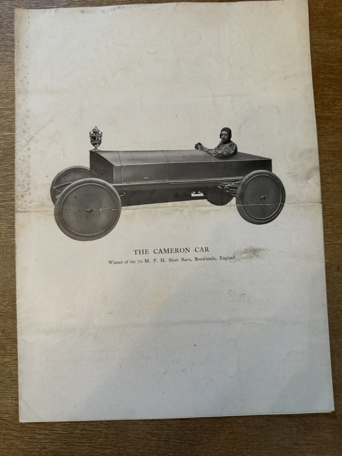 Antique Cameron Car Sales Brochure Advertisement England eBay