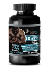 Creatine hcl Monohydrate Powder 3X 5000mg Serious Mass Gainer 90 Capsules 1 Bot