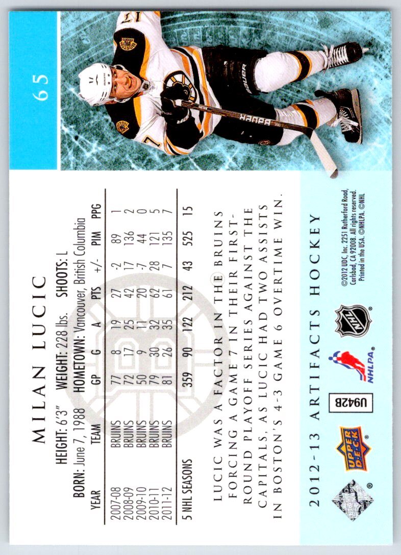 2012-13 Upper Deck Artifacts NHL Hockey Cards - U-Pick From List - Picture 131 of 201