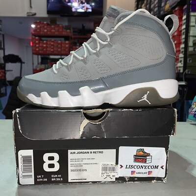 Jordan Retro Cool Grey 2012 size 302370 015 preowned