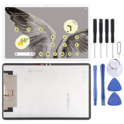 LCD Screen for Google Pixel Tablet with Digitizer Assembly - White & Black