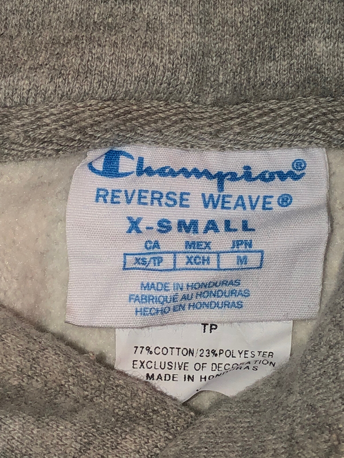 Champion Reverse Weave Hoodie Patch Spellout Logo… - image 9