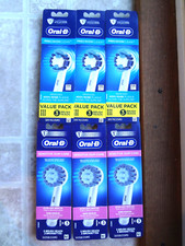 Oral-B Lot of 6 Electric Toothbrush Refill Heads - Total of 18 ct. NEW 