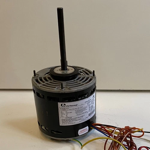 SID HARVEY MTR12115DD 1/2 HP 115 Volt 1075 RPM Furnace Blower Motor - Used