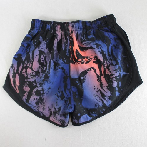 Nike Dri Fit Athletic Shorts Womens Size S Black Blue Pink Print Liner - Picture 2 of 3