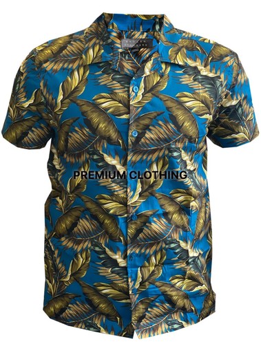 Mens BRANDED Stag Do COTTON Hawaiian SHIRT Party Fancy Holiday Palm Printed - Picture 7 of 9